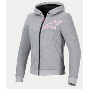 Alpinestars Chrome V2 Dame MC-Hoodie Grå/Rosa