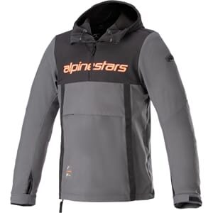 Alpinestars Hoodie Sherpa Svart/Grå/Rød