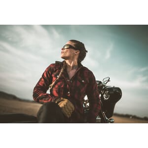 Bullfighter Flanellskjorte Dame Rød/Svart