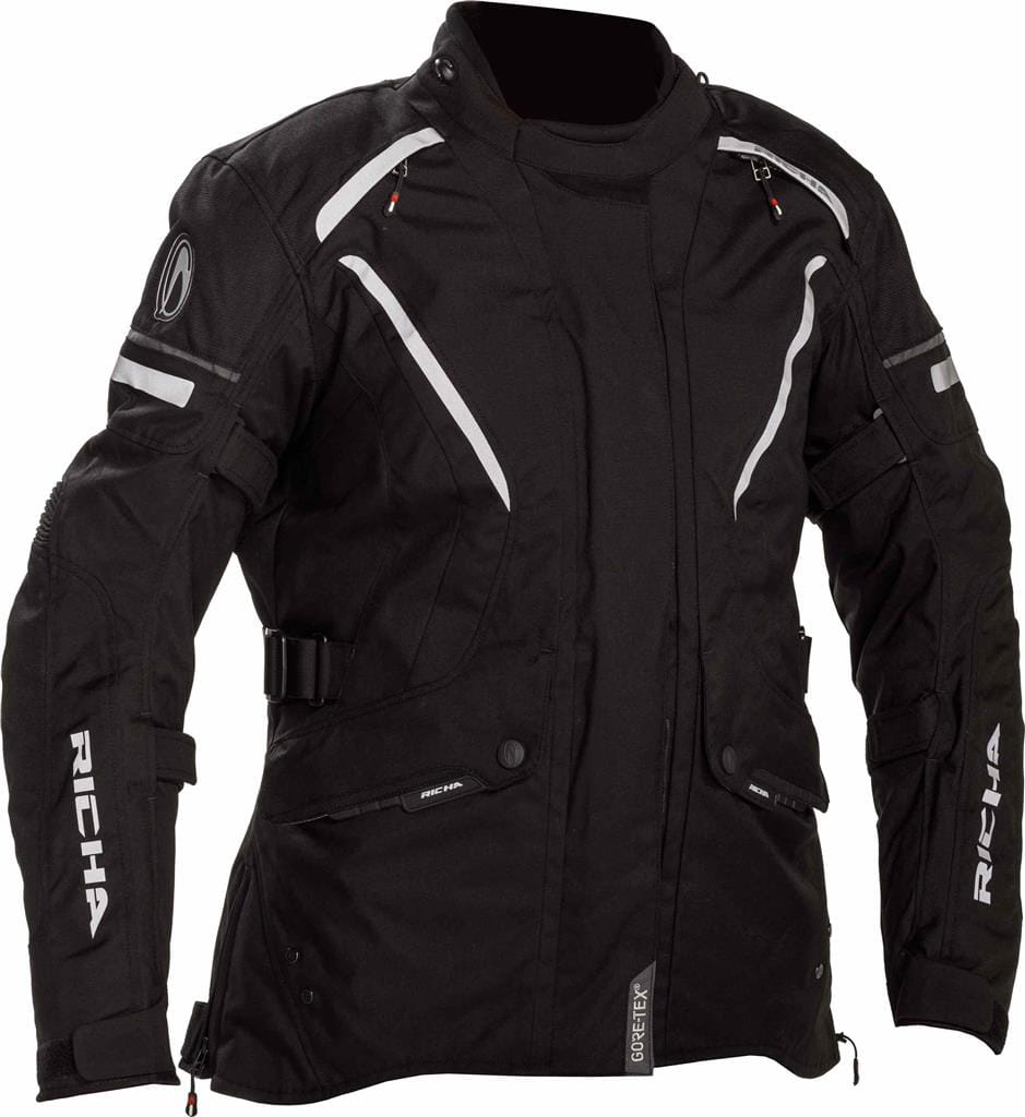 Richa Cyclone Dame MC-Jakke Svart 5XL