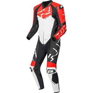 Richa Stradale Skinndress 1-del Hvit/Rød