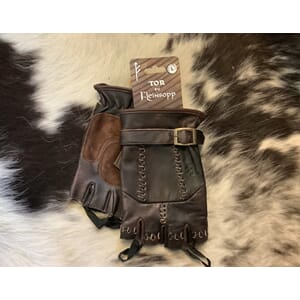 Fleinsopp skinnhansker Tor Brun fingerløs