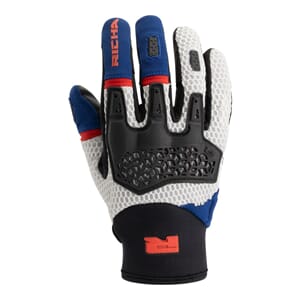 Richa Sandblast MC-Hansker Blå/Rød