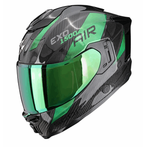 Scorpion EXO-1500 AIR Carbon Platted Svart/Grønn