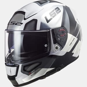 LS2 MC-Helhjelm FF397 Vector FT2 Automat Hvit/Titanium