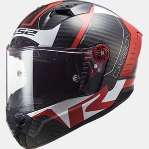 LS2 MC-Hjelm FF805 Thunder Racing Rød/Hvit