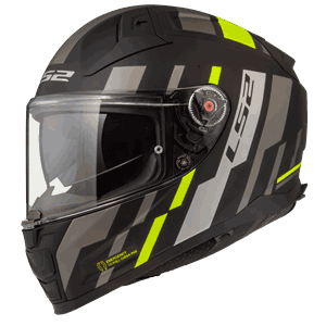 LS2 MC-Hjelm FF811 Vector 2 Tron Svart/Gul