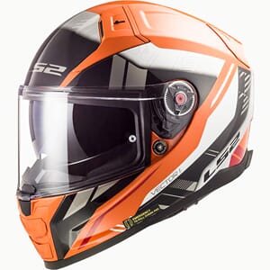 LS2 MC-Hjelm FF811 Vector 2 Stylus Svart/Oransje