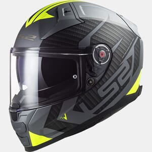 LS2 MC-Hjelm FF811 Vector 2 Splitter Grå/Gul
