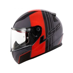 LS2 MC-Hjelm FF353 Rapid Multiply Matt Svart/Rød