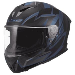 LS2 MC-Hjelm FF820 Rapid III Xtrem Blå Petrol