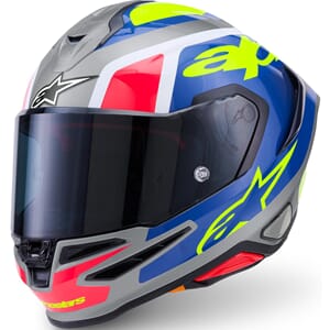 Alpinestars MC-Hjelm Lumen S-R7 Sølv/Rosa/Gul