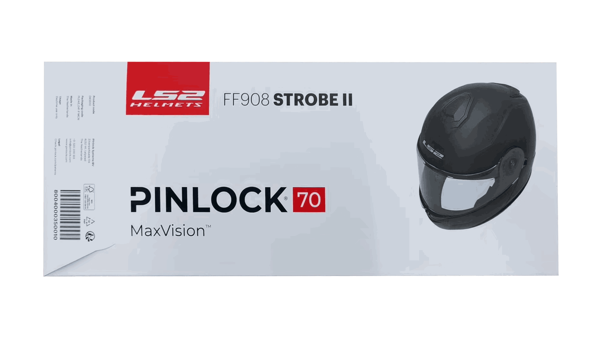 LS2 Pinlock FF908 Maxvision Anti-Buée Transparent - Visière Casque Moto