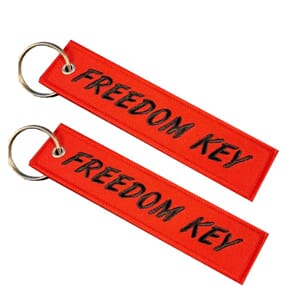 Nøkkelring Freedom Key Rød