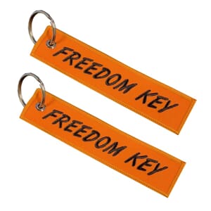 Nøkkelring Freedom Key Oransje