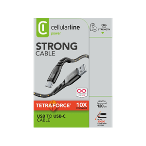 Cellularline Tetra Force Strong Cable 120cm - USB-C