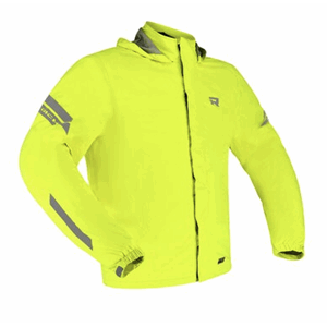 Richa Rain Stretch 2L MC-Hoodie Svart/Gul