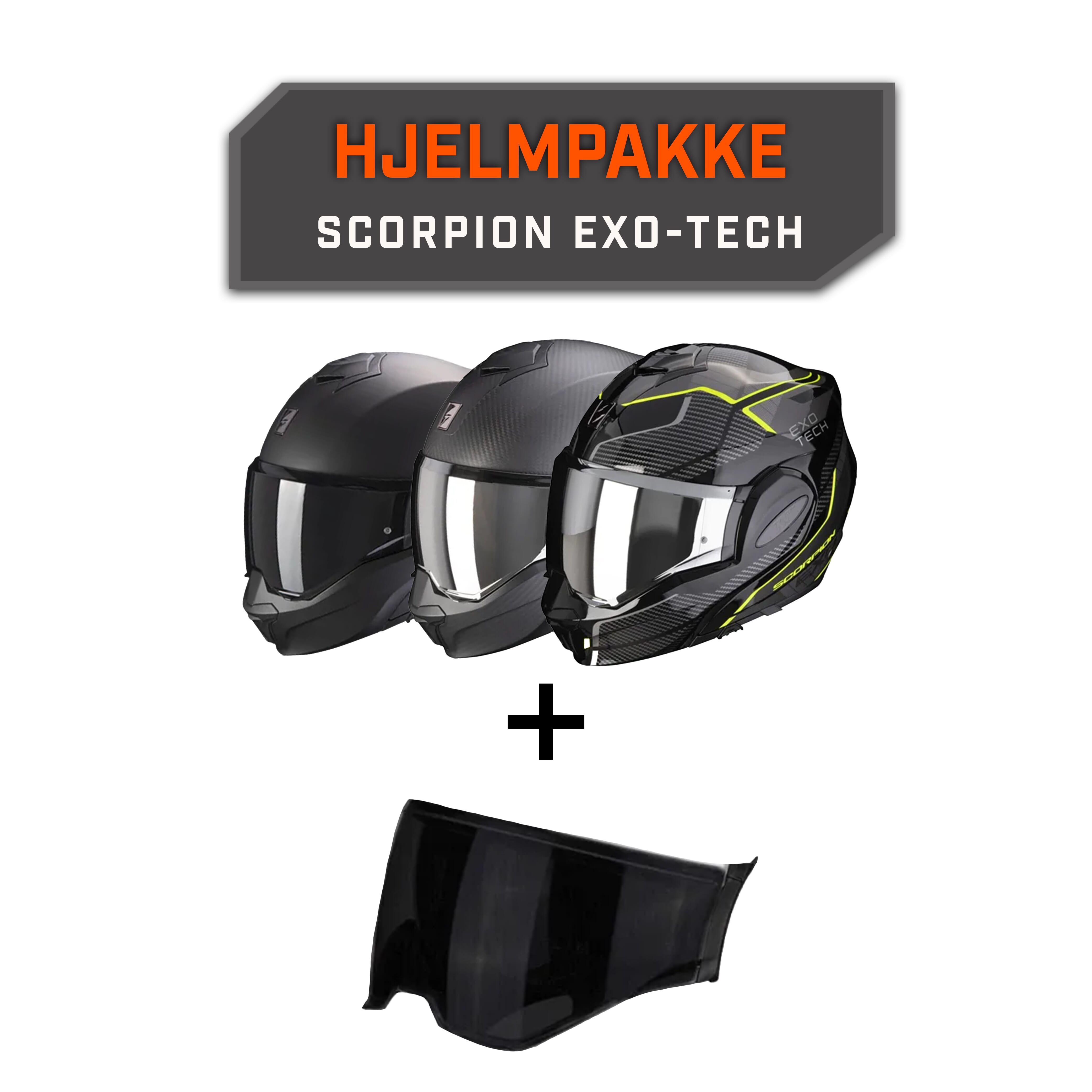 Hjelmpakke Scorpion EXO-Tech